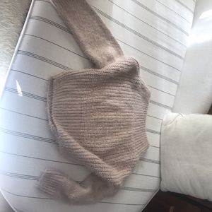 Topshop jumper knitted sweater cardigan beige S